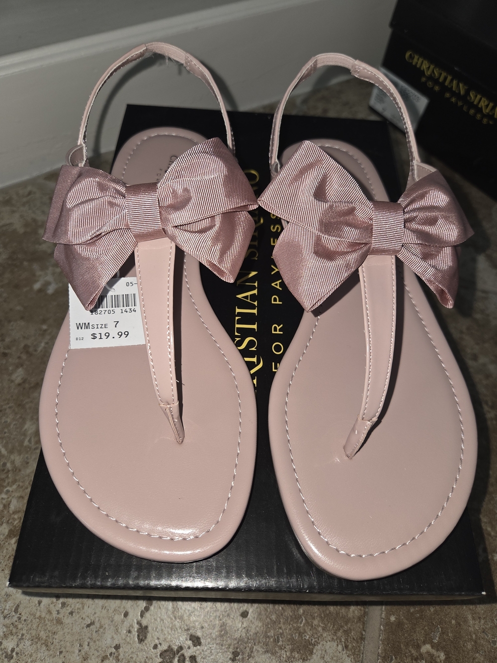 Christian Siriano Blush Pink Bow Slingback Sandals - Women